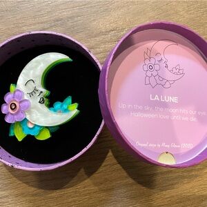 Erstwilder La Lune collectible brooch in original box